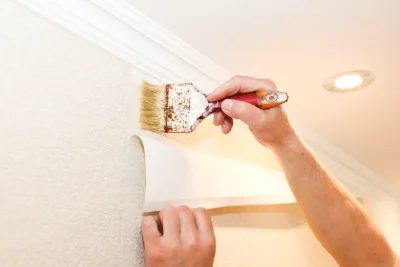Pose de papier peint à Falicon — revêtements muraux et toiles de verre
